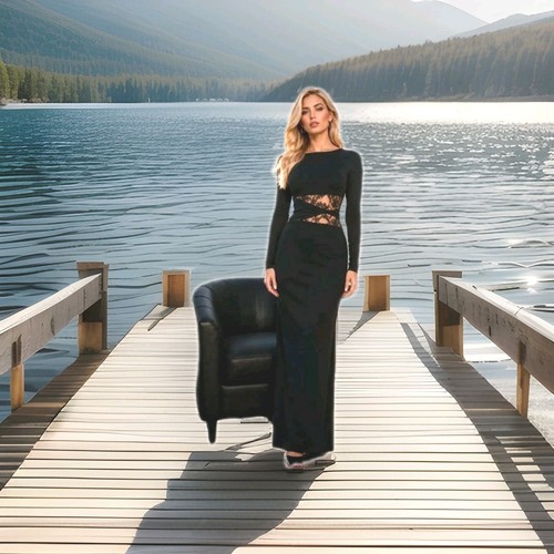 Damen abendkleid maxi - damen,