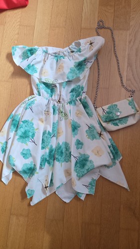 Festtagskleid mit tasche gr - festtagskleid,