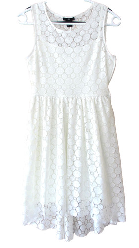 Sommerkleid weiß spitze - s,