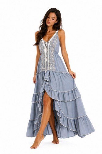 Elegantes langes kleid damen - elegantes,