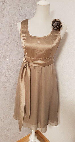 Schickes beiges damenkleid - beiges,