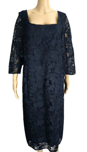 Marina rinaldi kleid blau - rinaldi,