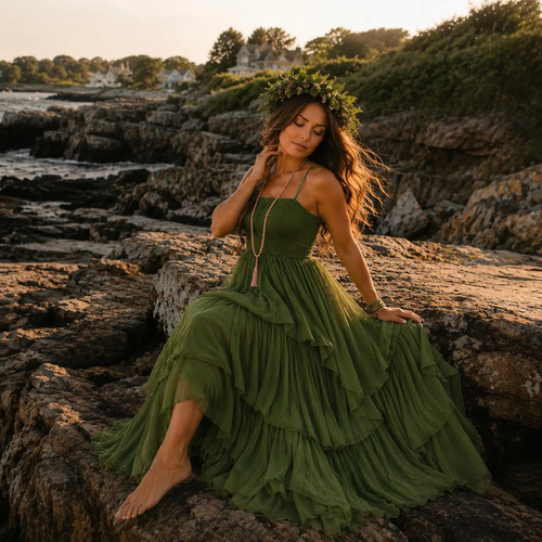 Layered summer vacation - summer, dress