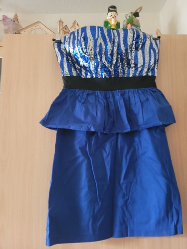 Damen festtagskleid blau - festtagskleid,